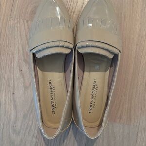 Christian Siriano Nude/Cream Patent Loafers